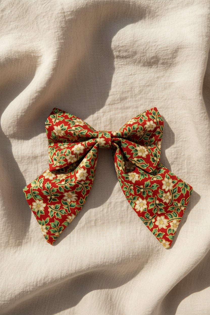 Tidings & Tartan - Festive Bloom Sailor Bow