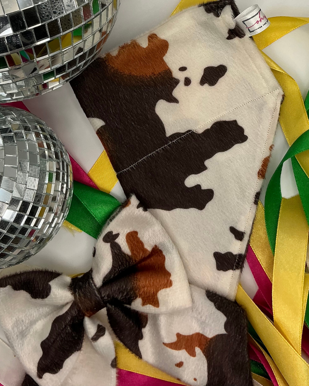 Cow Print Bandana
