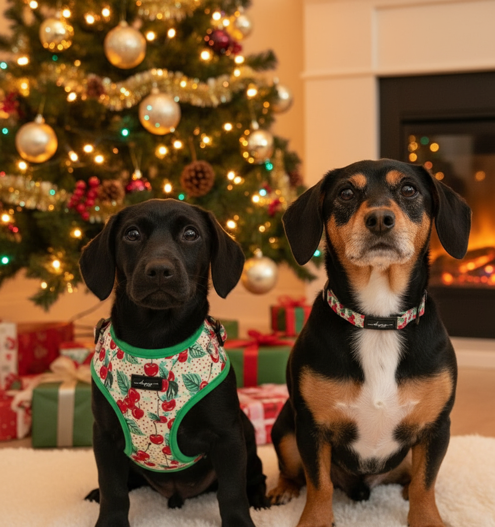 Cherry Christmas Collar