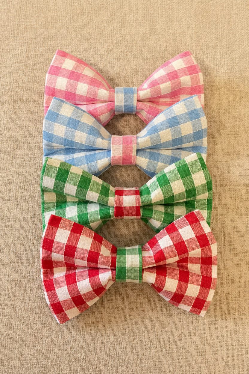 Picnic Pals - Traditional Gingham Bow Ties