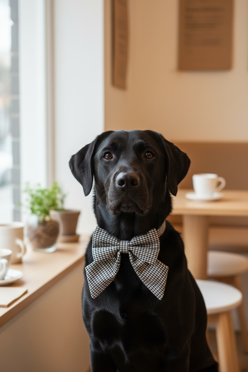 Heritage Hound Sailor Bow - Brown Cream