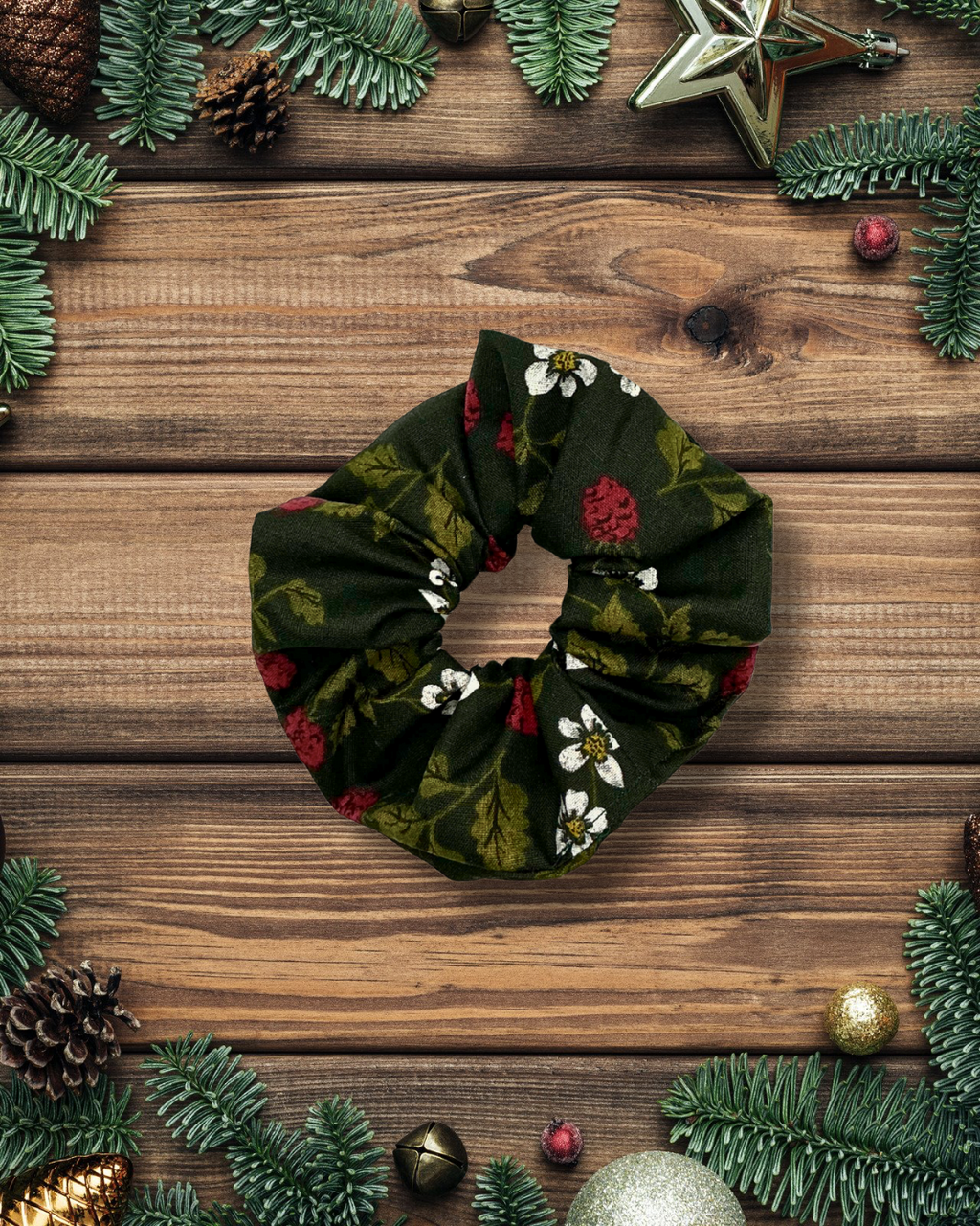 Bark & Berry Hair Scrunchie