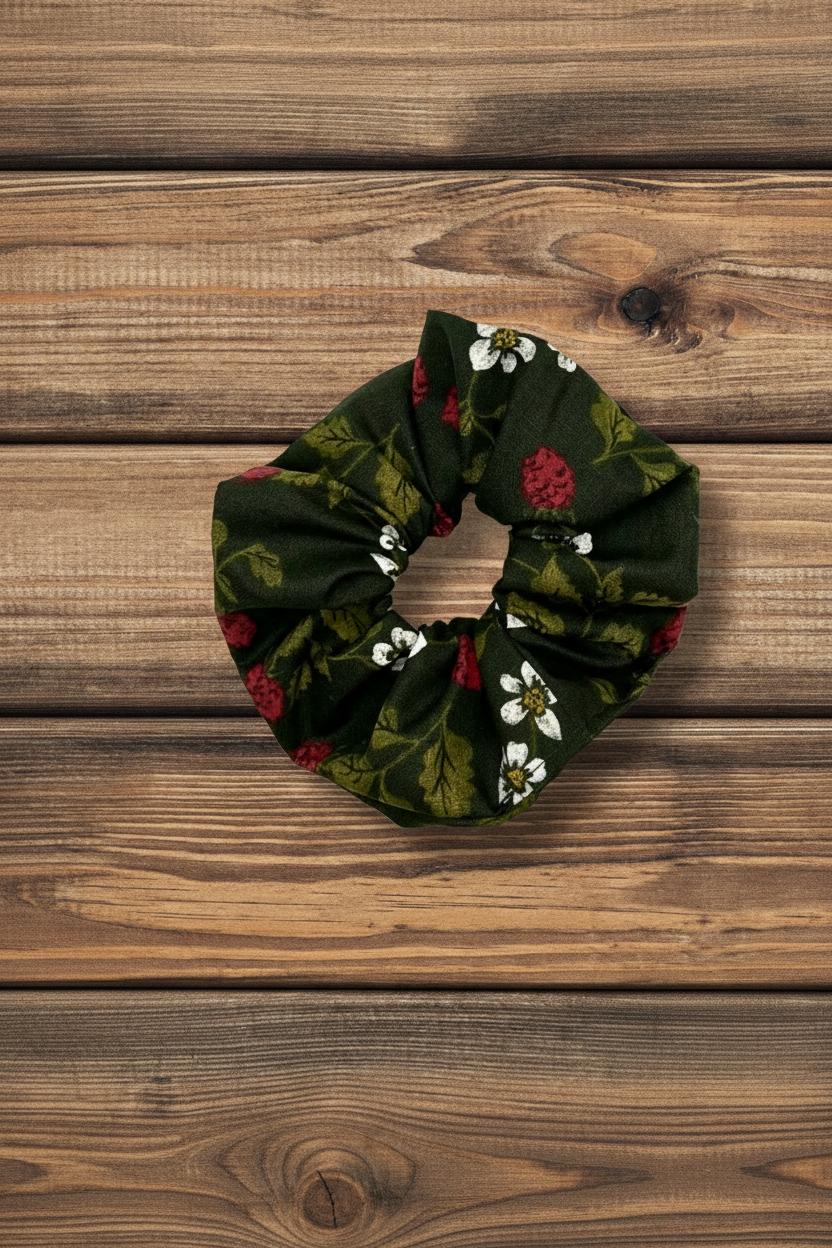 Bark & Berry Hair Scrunchie