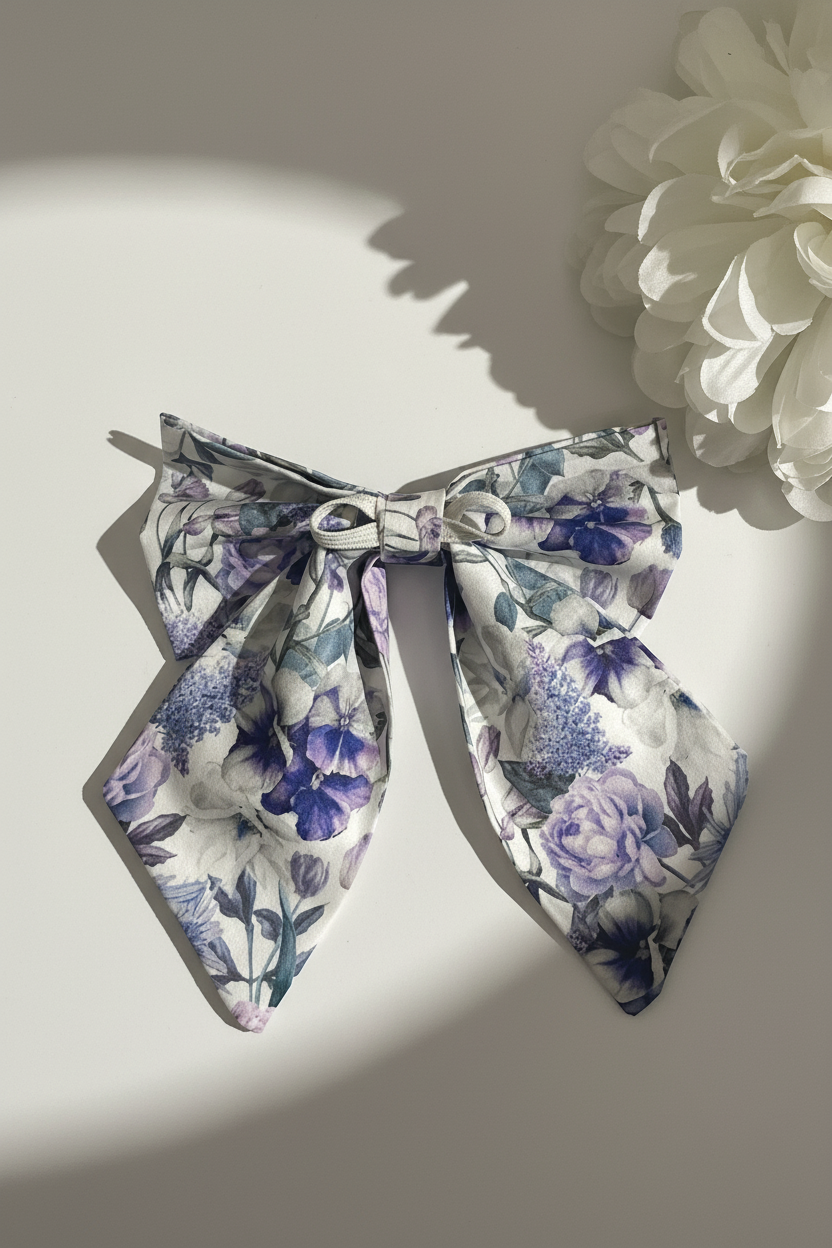 Fur-tastic Florals Lilac Sailor Bow