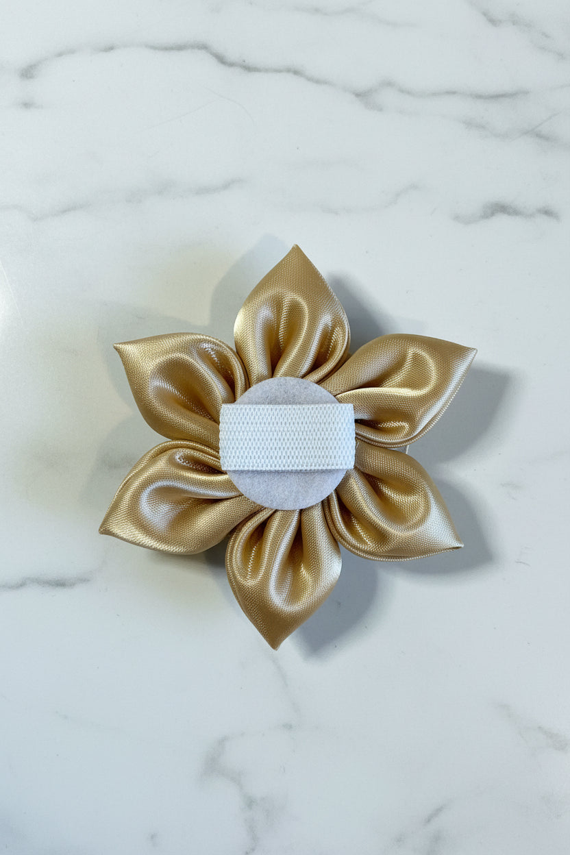Soft Satin Collar Flowers