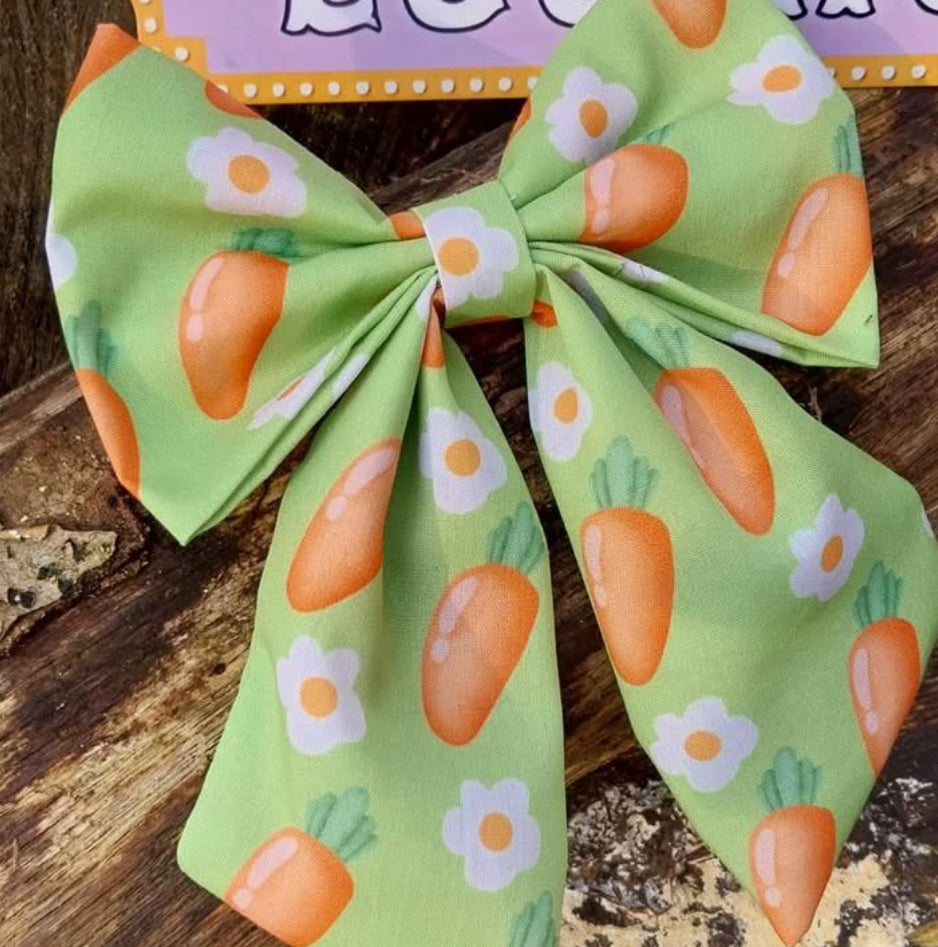 Easter Carrot Sailor Bow