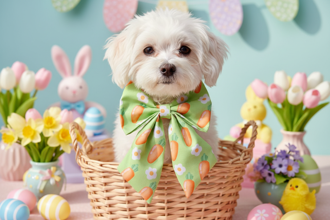 Easter Carrot Sailor Bow