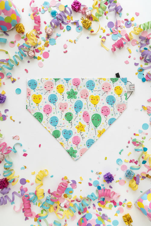Balloon Party Over-the-Collar Dog Bandana