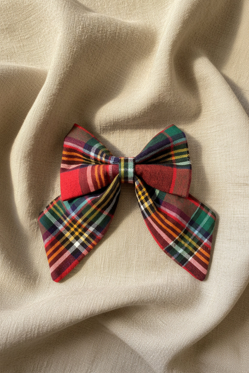 Tidings & Tartan - Yuletide Tartan Sailor Bow