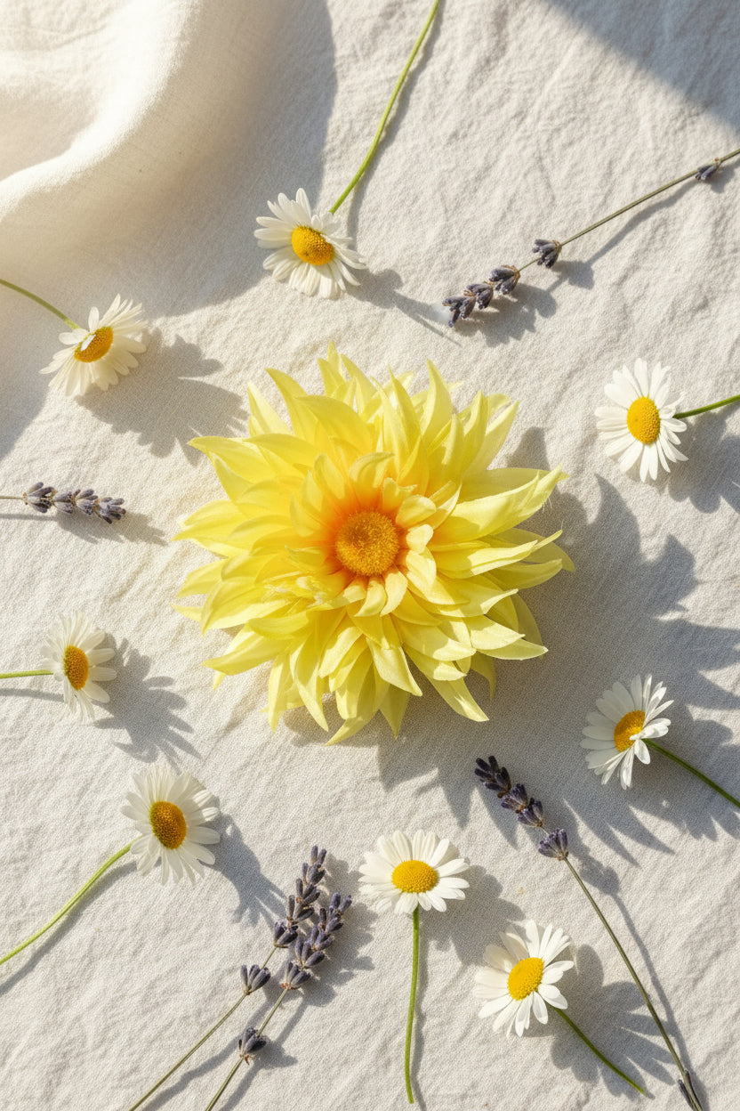 Sunshine Bloom Dog Collar Flower