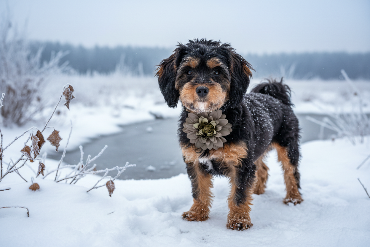 Winter Paws Collar Flower