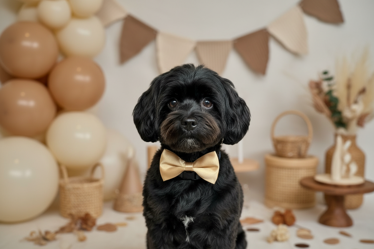 Satin Luxe Bow Tie - Gold