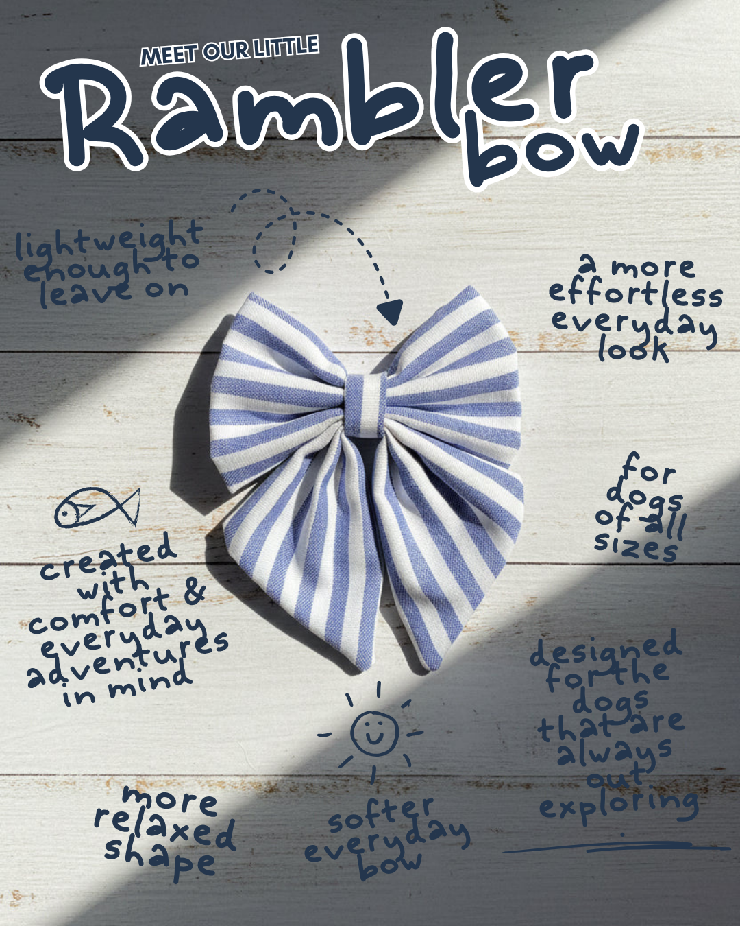 Little Rambler Bow - Boardwalk Strip