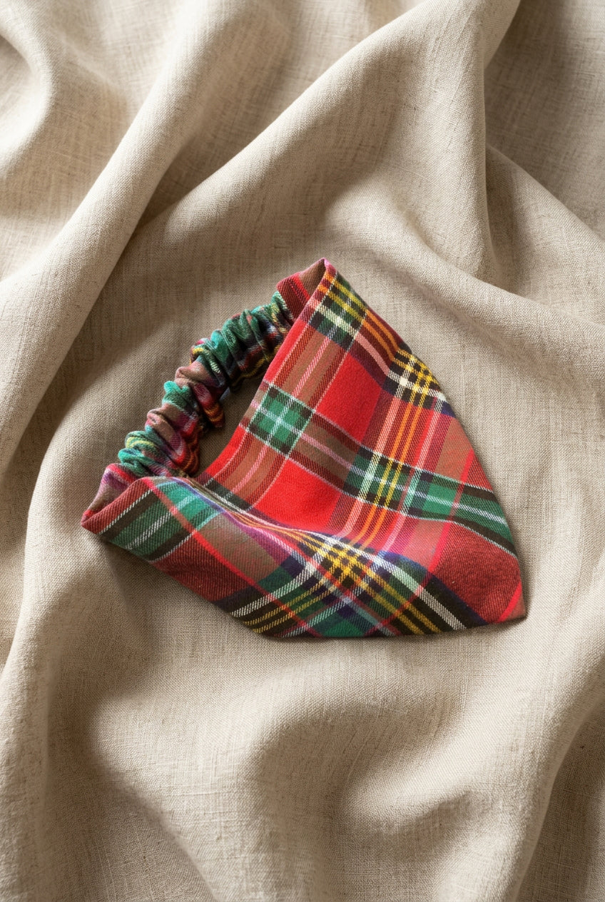 Tinsel + Tartan - Yuletide Tartan Elasticated Bandana