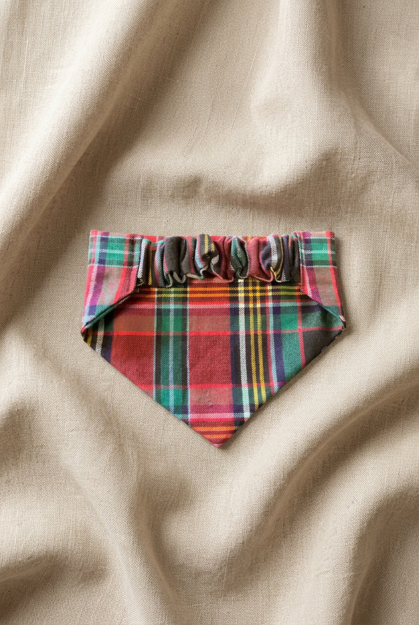 Tinsel + Tartan - Yuletide Tartan Elasticated Bandana